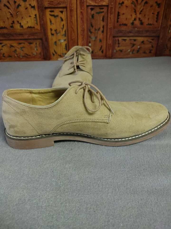 Sapatos Oxfords Masculinos 'Buck Shoe' Camurça Falsa Cáqui-Castanho-Marrom OLD NAVY TAMANHO 10 - Imagem 3 de 4