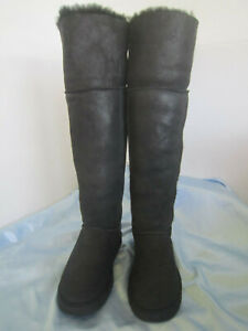 ugg over the knee bailey button black