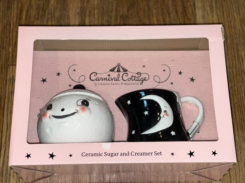 Johanna parker carnival cottage Luna cream and sugar set. HTF! Rare! NO BOX! - Picture 2 of 6