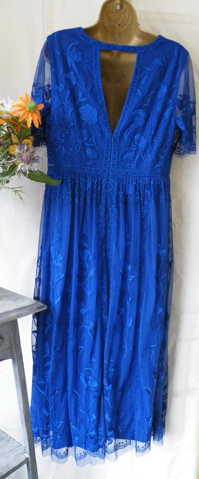 VALENTINO ?***** ABITO MONSONE USATOntina "VALE BLUE"a TAGLIA**?