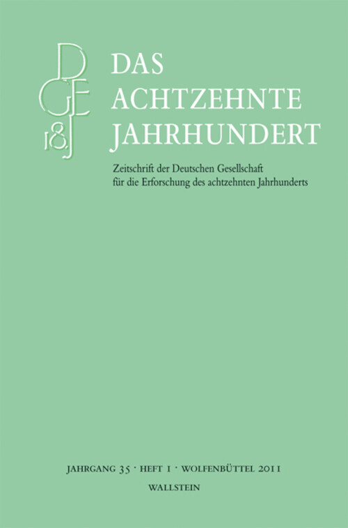 Thumbnail - Das Achtzehnte Jahrhundert 35/1 | Deutsch | Taschenbuch | 136 S. |