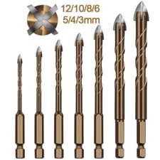 Cross Hexagon Metal Ceramic Wood Plastic Hole Saw Triangle Alloy Drill Bit
