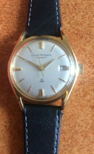 GIRARD PERREGAUX vintage 2590 black Dial Hand Winding Ladies  display picture 2