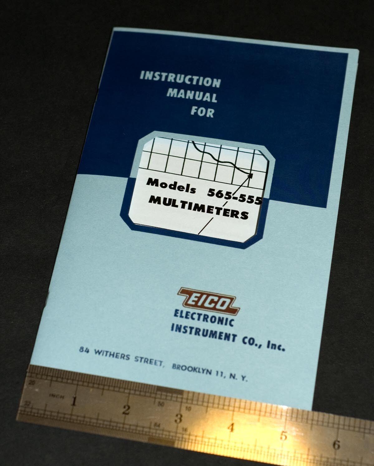 EICO Model 565 555 Multimeter  Instruction Manual 