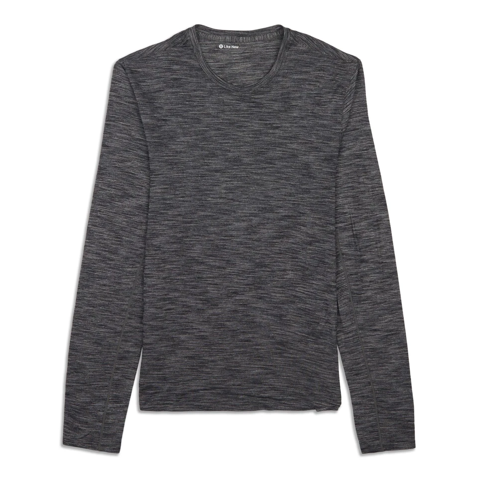 Camisa informal de manga larga para hombre lululemon talla S gris