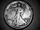1916 D # 1 WALKING LIBERTY HALF DOLLAR