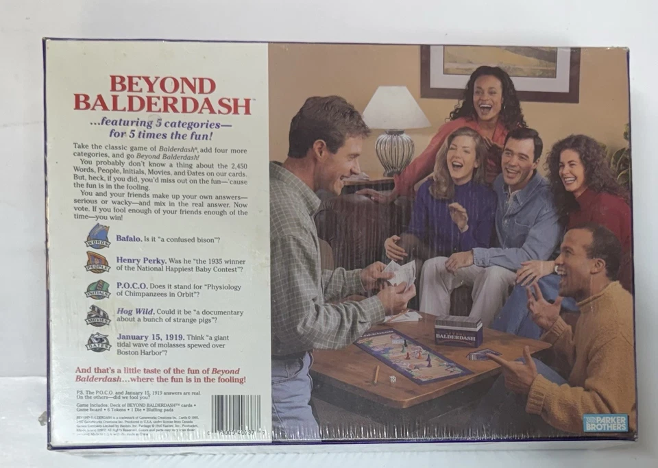 Parker Brothers Beyond Balderdash The Classic Bluffing Board Game SEALED - Image 4 of 4