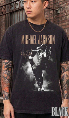 Vintage 90s Michael Jackson T-Shirt King of Pop Retro Graphic Tee Size