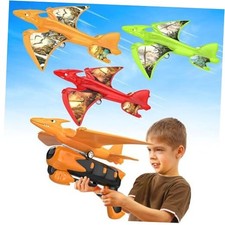3 Pack Airplane Launcher Toys, Flying Toys for 3 4 5 6 7 8 9 10 Year Dinosaur