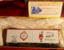 Merry Christmas Santa's Milk Cookies Old Time BoxCar Branchline HO R2R  1996 RH