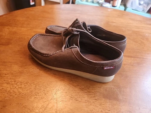Clarks Wallabee scarpa Oxford comoda da donna taglia 8 5 M {IZ 1390]