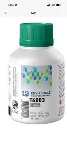 T4003 PPG Envirobase  Galaxy Blue 0.5 Liter Free Shipping!!! - product listing photo
