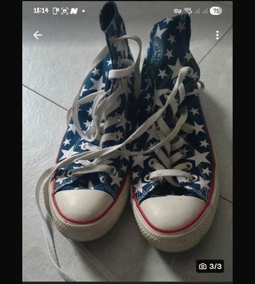 Converse Chucks High, Stars Blue, Grösse 39,5