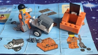 Lego City 5611 Straßenkehrer Müllmann Müllabfuhr 100%vollständig Public Worker s