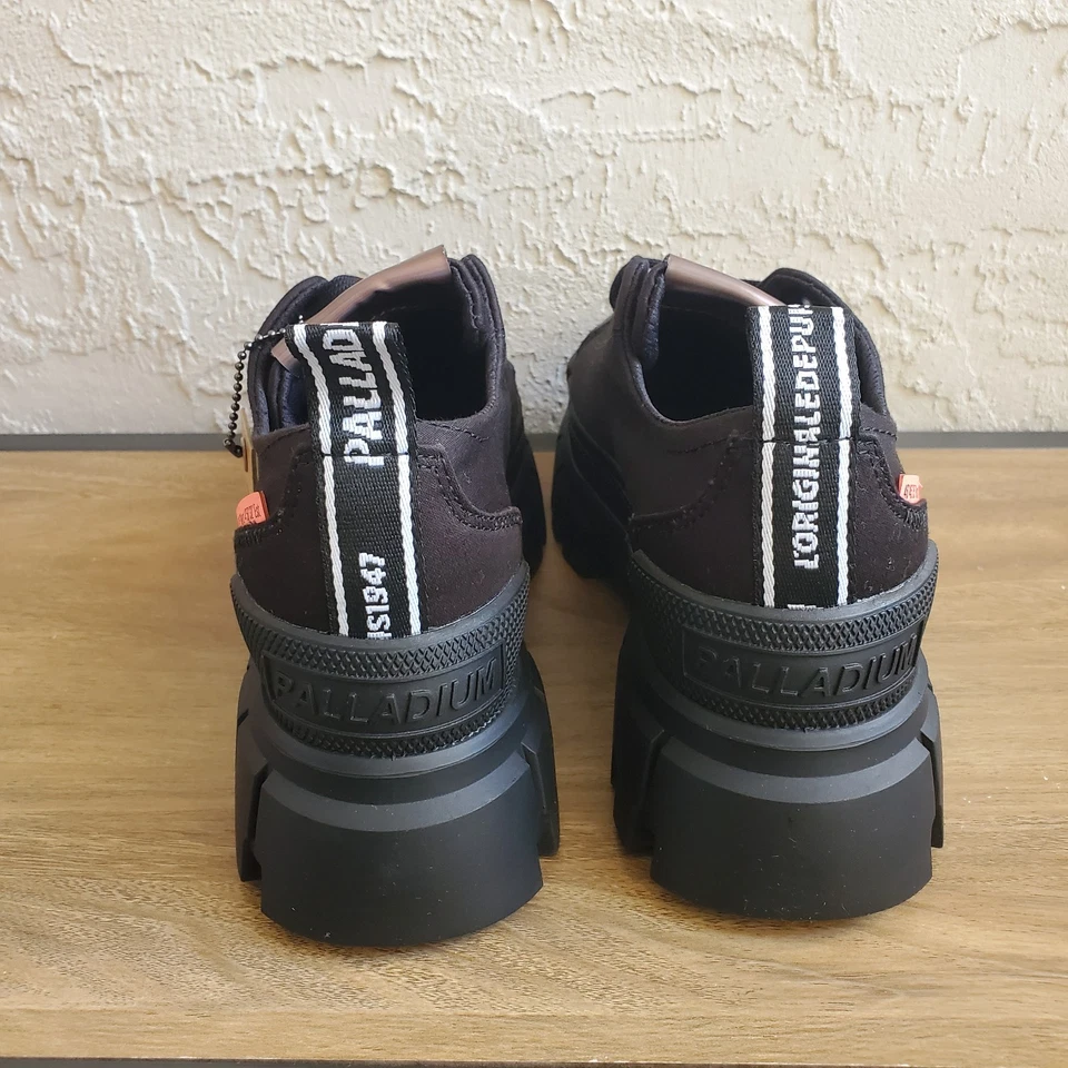 Palladium Revolt Lo TX 厚底靴女式 6 黑色帆布厚底 Gorpcore Y2K — 第 3/4 张图片