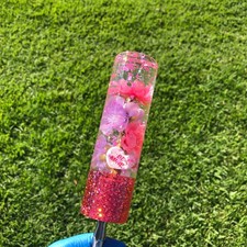 Mrgrip 5.5 Inch Resin Flower Shift Knob 12mmx1.25 Pink Heart Tarts Charm