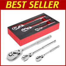 72 Tooth Quick Release Swivel Head Socket Ratchet Set