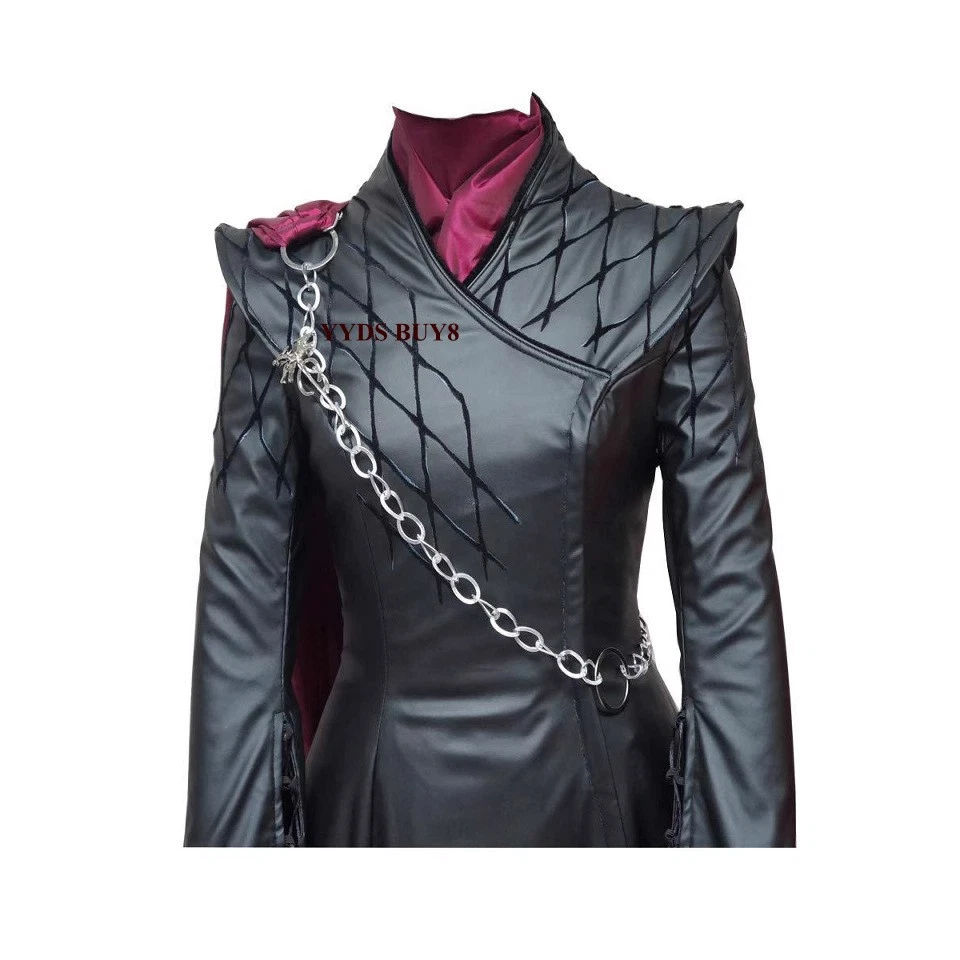 Juego de Tronos Daenerys Targaryen Disfraz Juegos con disfraces Vestido Elegante Conjunto Capa Regalo Foto 4 de 4