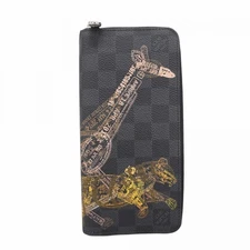 Louis Vuitton Damier Graphite Zippy Wallet Vertical N64606 Black 332286