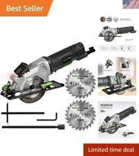 Laser Guide 4Amp Circular Saw – Max Cutting Depth 1-11/16" for Ultimate Control