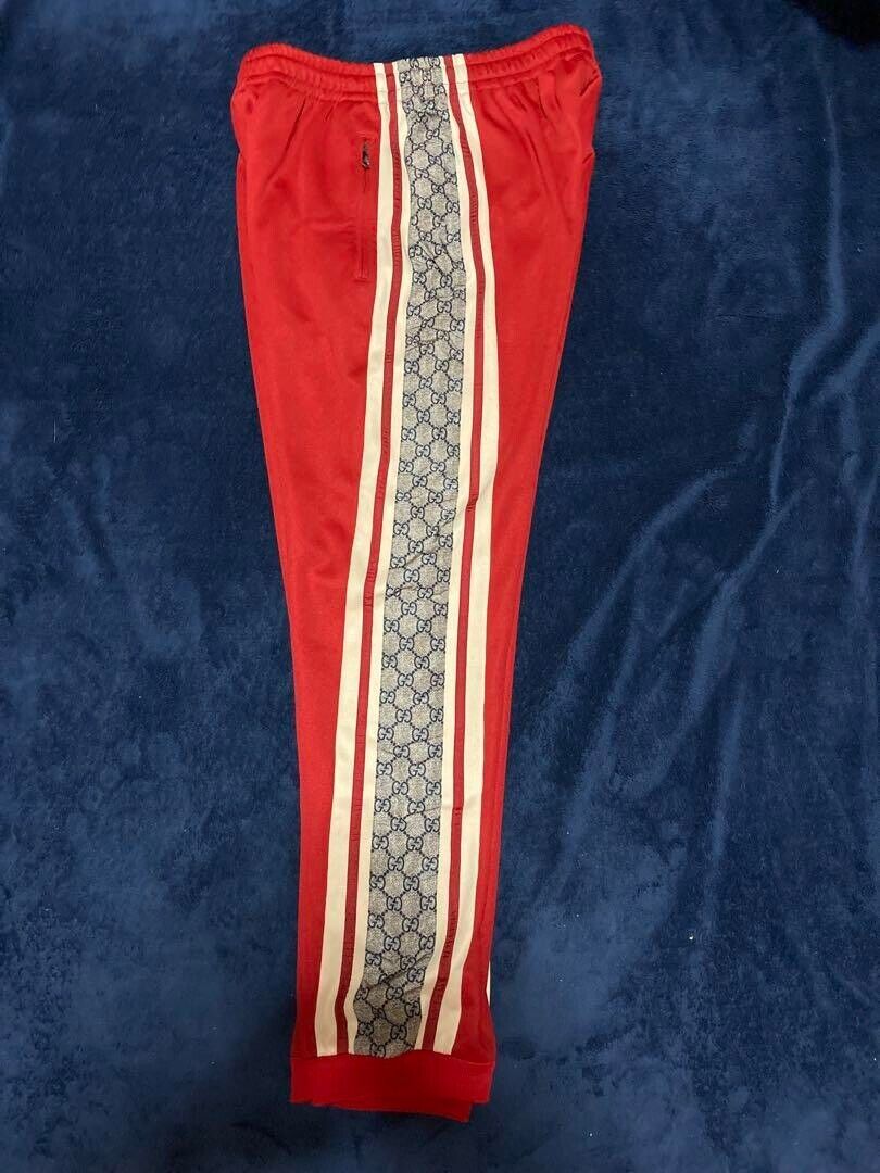 GUCCI Technical Jersey Track Pants men Oversize S GG Logo GUCCI Technical Jersey Track Pants men Oversize S GG Logo