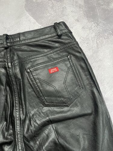 Miss Sixty Flared Boot Cut Eco Leather Pants Jeans Y2K Japanese Avant Gard - Bild 9 von 14