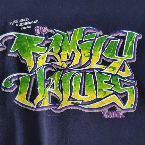 Vintage Family Values Sega Dreamcast Tour Rap Tee XL Limp Bizkit Mobb Method Man - Picture 2 of 11