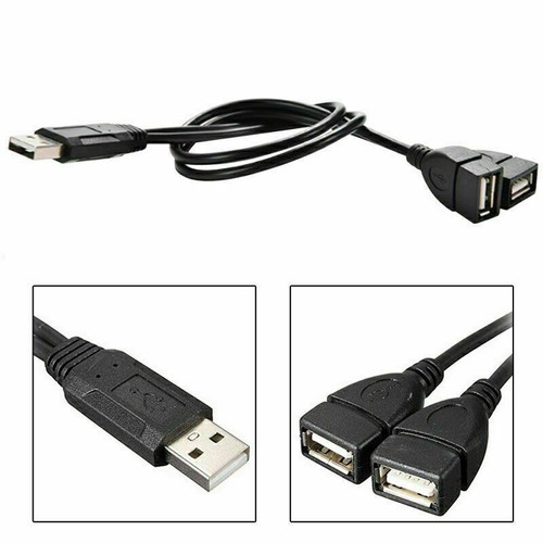 Adaptateur répartiteur en Y USB 2.0 A mâle vers 2 prises femelles double=`~ H0X5 - Picture 4 of 10