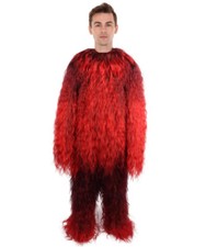 Unisex Hairy Warrior Mountain Bigfoot Yeti Costume  Ape Military Leader Costume