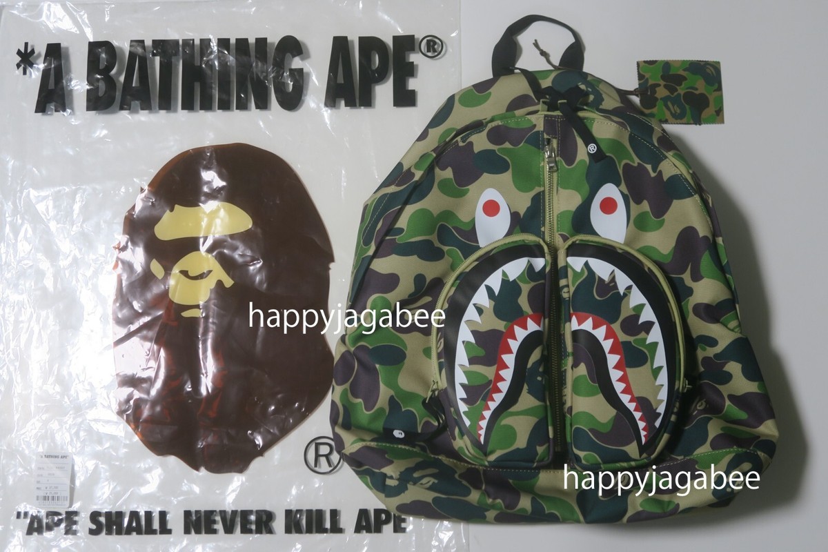 バッグ ABC CAMO SHARK DAYPACK bape bathing ape A Bathing Ape ABC Camo Shark Daypack green
