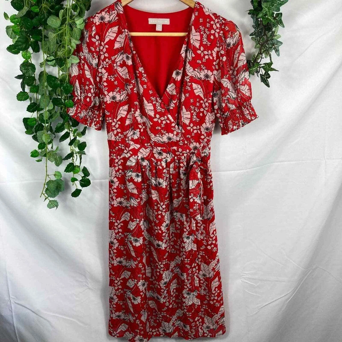 Chelsea28 floral print 2025 faux wrap dress