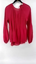 a.new.day  Women's Blouse  Bell Sleeve Size Small Red.