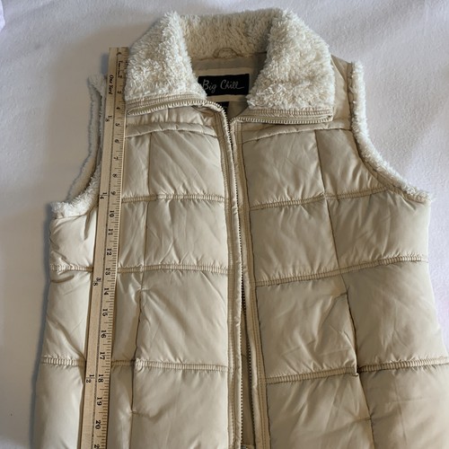 Big Chill Women’s Faux Fur Puffer Vest Size L - Picture 2 of 7