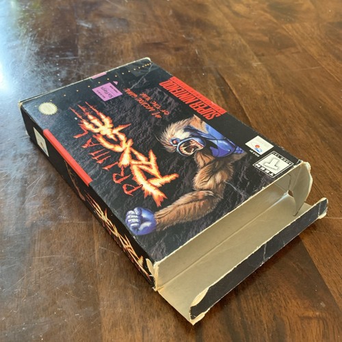 Super Nintendo SNES Primal Rage With Box & Manual Tested Works - Picture 8 of 11