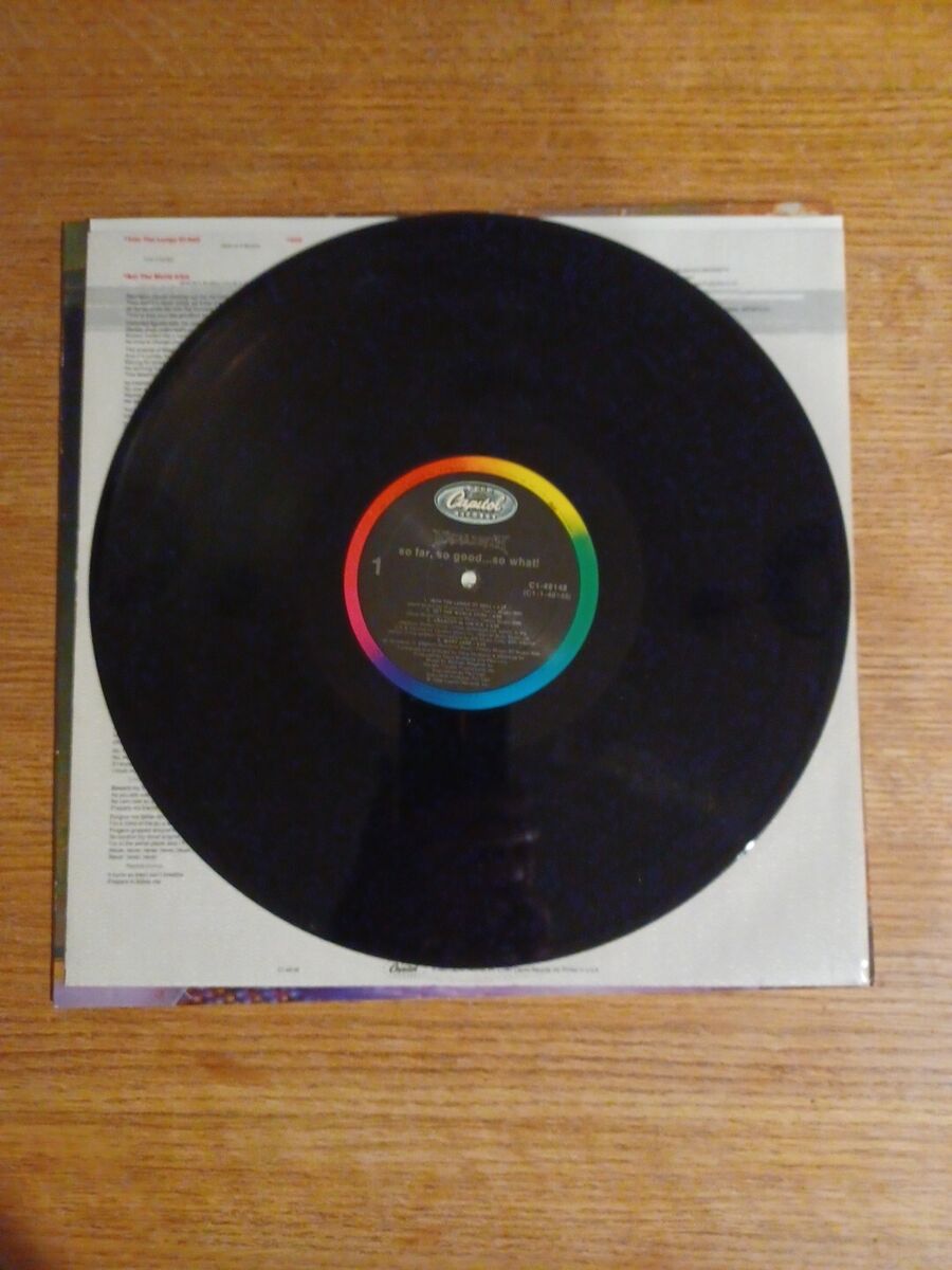 Megadeth- So Far, So GoodSo What! - LP 1988 Capitol C1 Megadeth- So Far, So GoodSo What! - LP 1988 Capitol C1