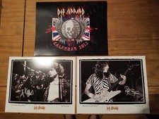 Def leppard 2012 concert calendar and 2 -  8x10 promo pics