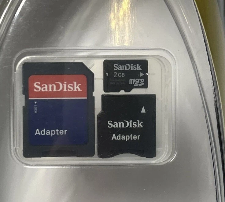 San Disk 2 GB Memory Card SD and Adapters - Image 2 of 2