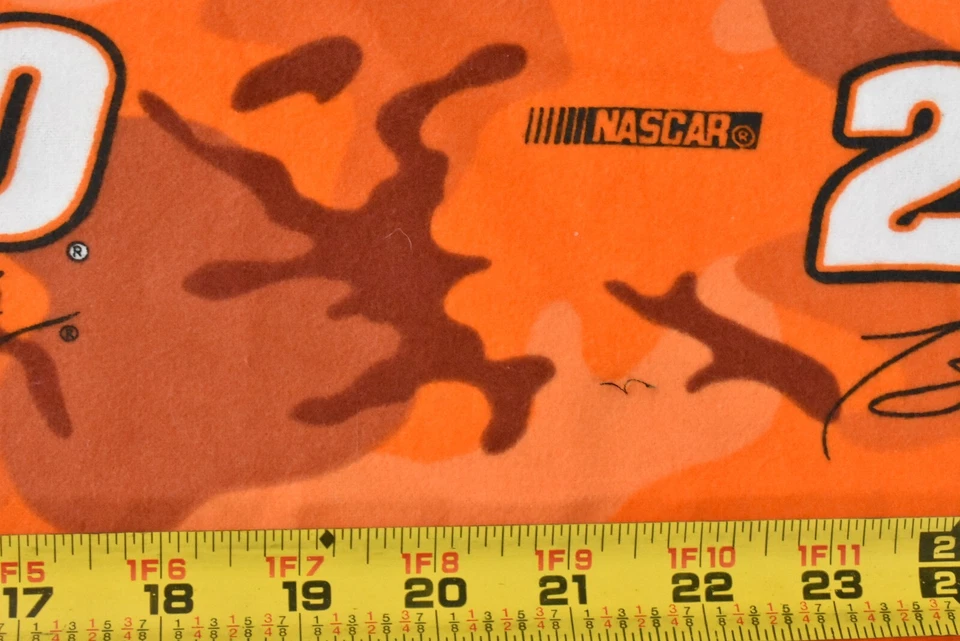 Franela suave camuflaje naranja por 1/2 yarda/naranja, Tony Stewart #20 Nascar,/primavera, B1665 Foto 4 de 4