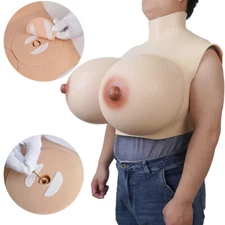 Maletofe Inflatable X Cup Huge Silicone Breast Form Fake Boobs For Crossdresser