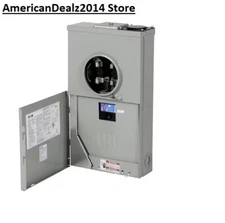 Eaton Type BR 200-Amp 4-Spaces 8-Circuit Outdoor Main Breaker Meter Combo Load