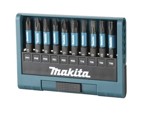 Makita Bit-Set 10-tlg Impact Black E-12011