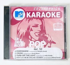 Karaoke CD G - MTV Pop Hits Vol 10- New Singing Machine CD -Britney Spears