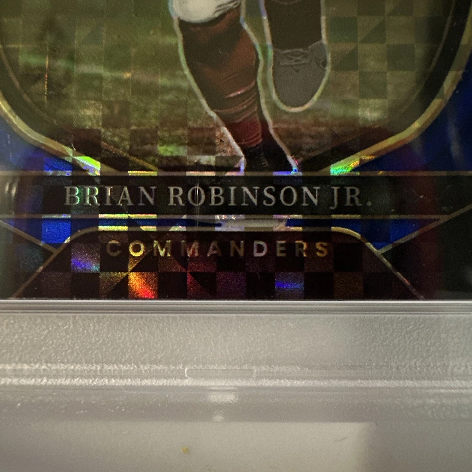 2022 Panini Select Brian Robinson Jr #78 Blue Prizm Concourse #/199 PSA 10 RC - Image 3 of 4