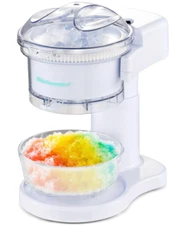 Snow Cone & Shaved Ice Maker, ESI1201, Stainless Steel Shaving Blade, White, New