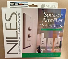 New Old Stock Niles AB-2D In-Wall Speaker or Amplifier Selector (Bone)