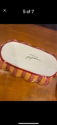Southern Living Gail Pittman 11” Sienna Oval Bowl Scalloped Discontinued - Picture 4 of 4