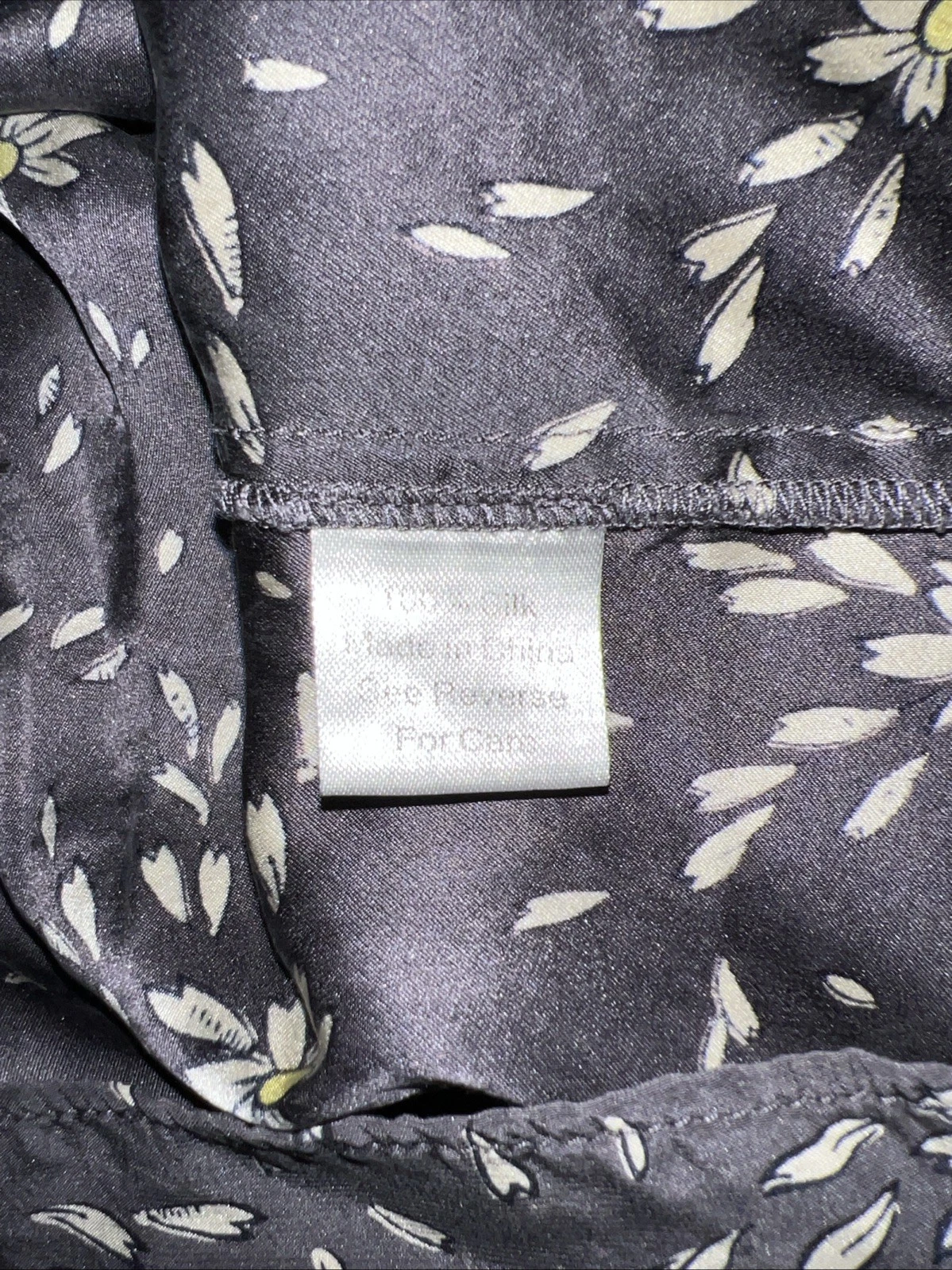 VETEMENTS Abito senza maniche Parker in seta con volant grigio floreale mini rasoio in seta taglia media