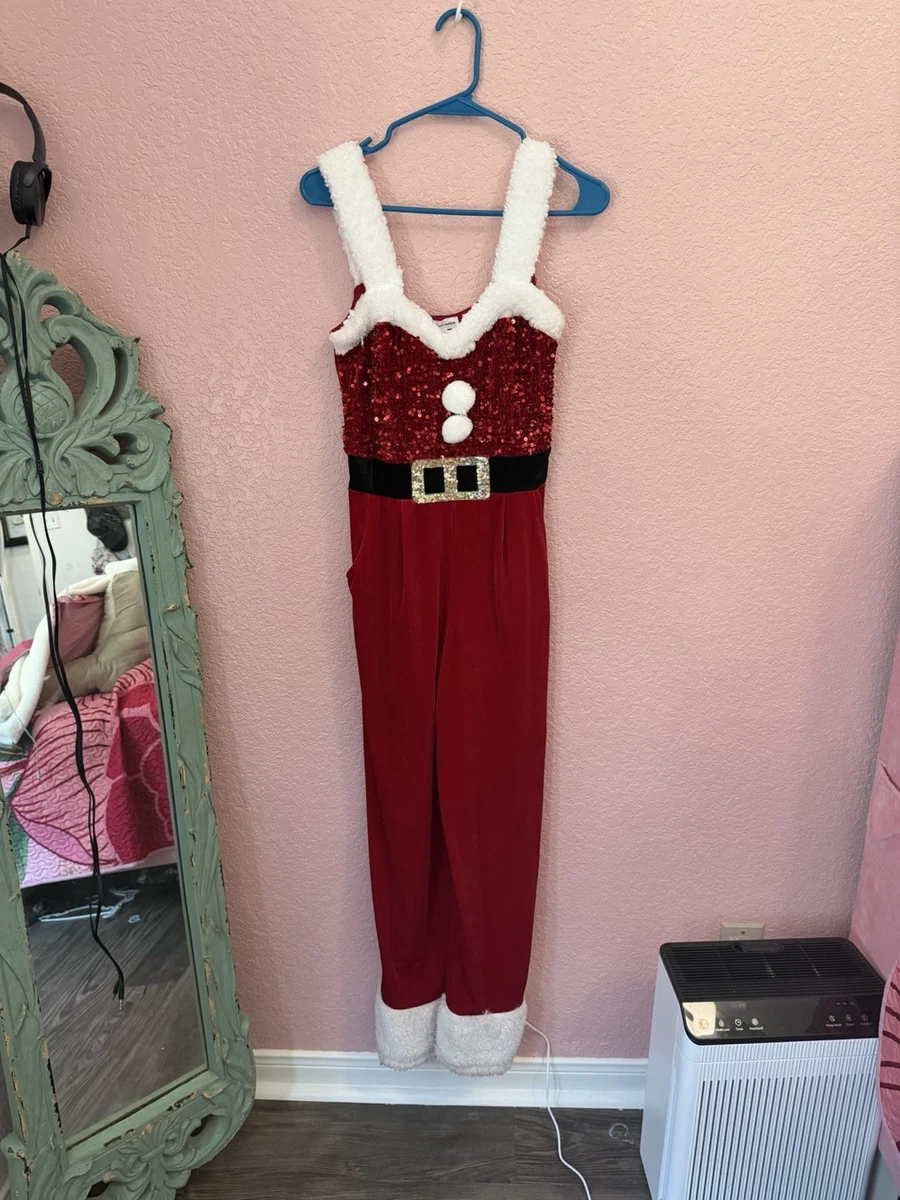 knee length dresses for ladies Deluxe Sexy Red Santa Claus Costumes Adult Women Christmas Fancy Dress –  jetechband