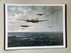 MILITARY AVIATION PRINT-THE FIRST BLOW-IST RAF WW2 RAID 1939 BY GERALD COULSON