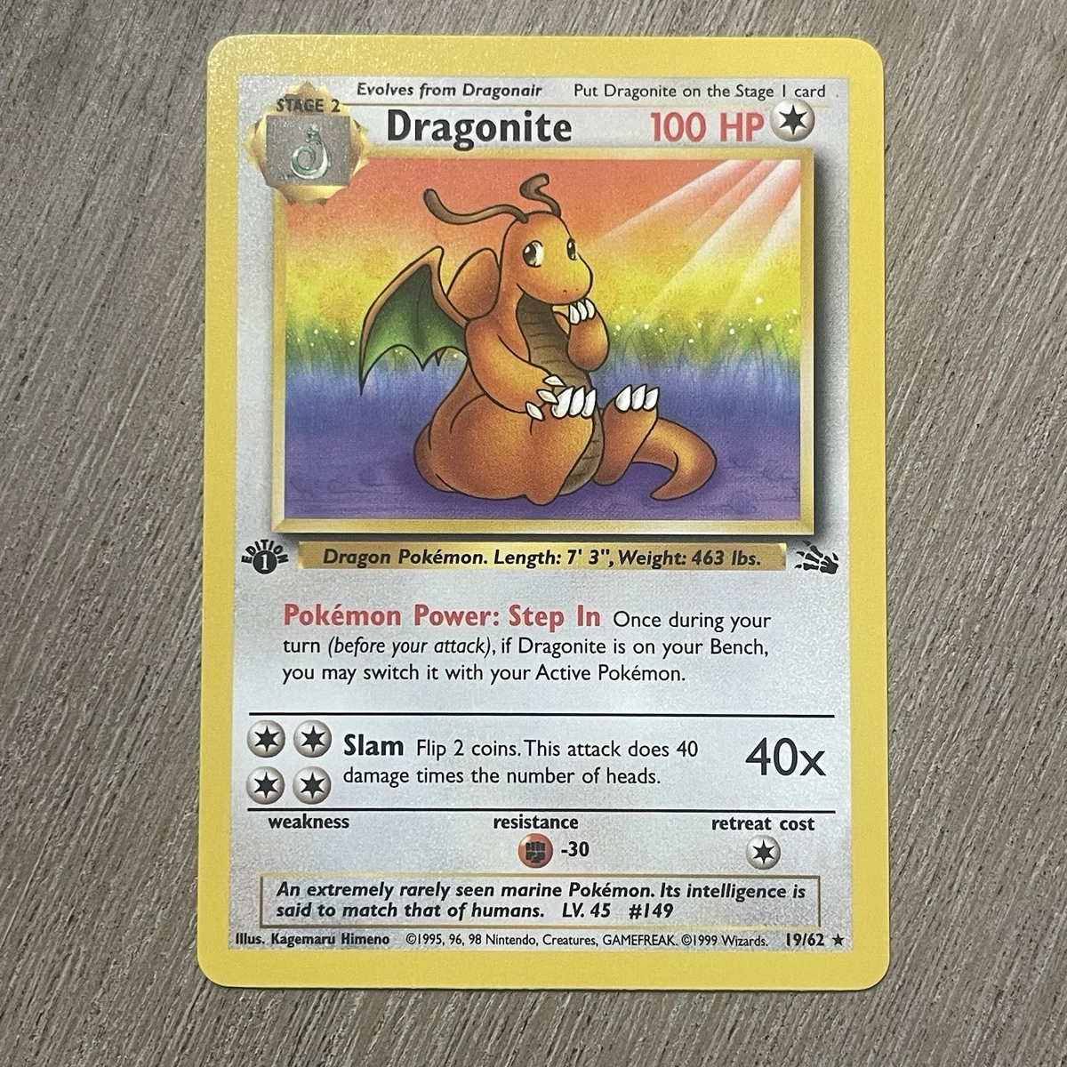 First Edition Pokémon Individual Fossil Cards for sale | eBay